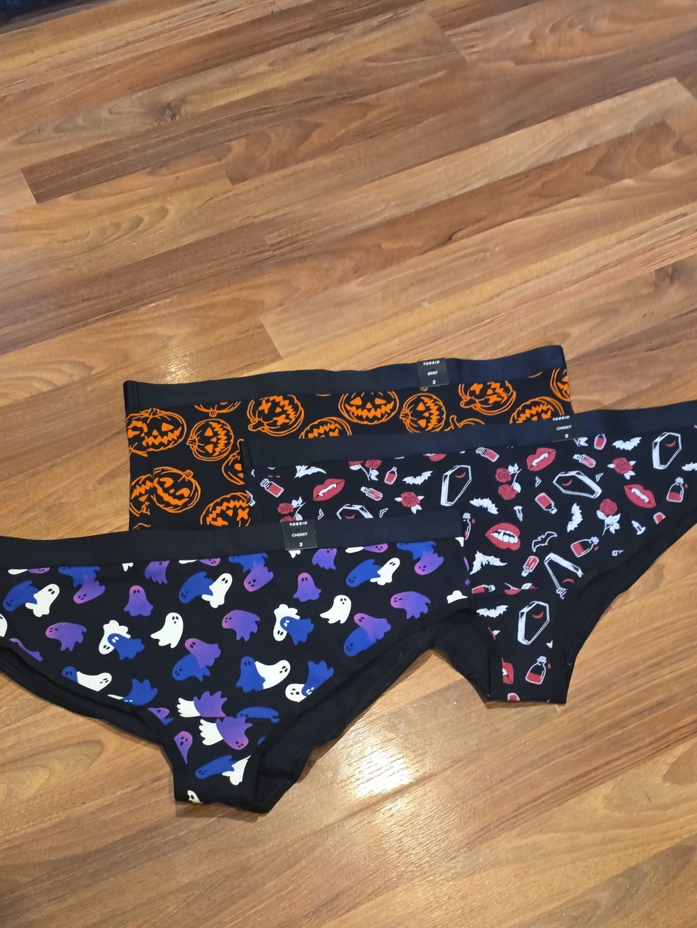 NWT Torrid Spooky Halloween Panties Lot of 3 Size 2 🎃 🦇👻